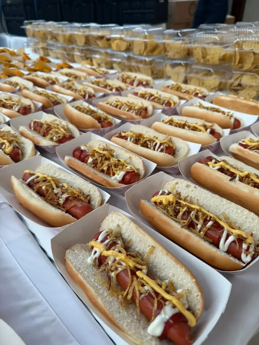 Mini hamburguesas del área de snacks
